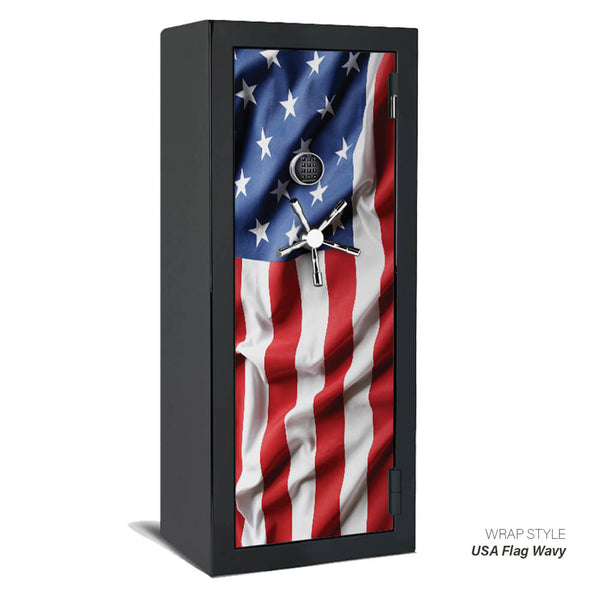 Amsec Bfii6024 Gun Safe + Flag Door Wraps 