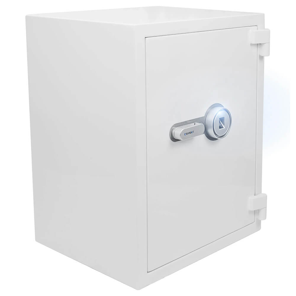 *Barska AX13496 Biometric Fireproof Safe - White - Dean Safe