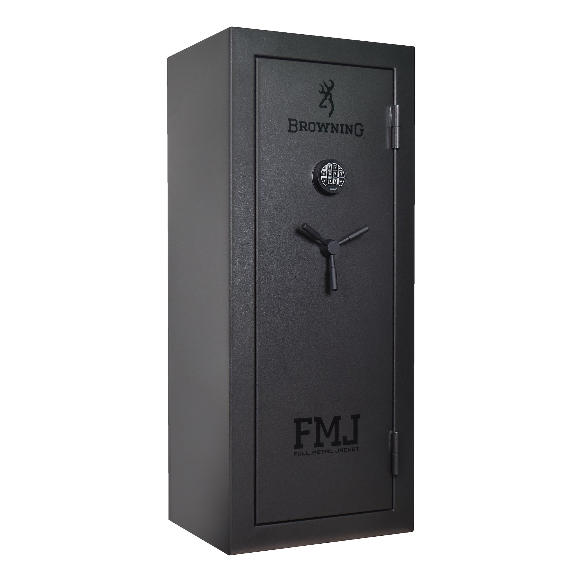 Browning Full Metal Jacket FMJ 20 gun safe exterior showing secure metal construction and safe door with locking mechanism.