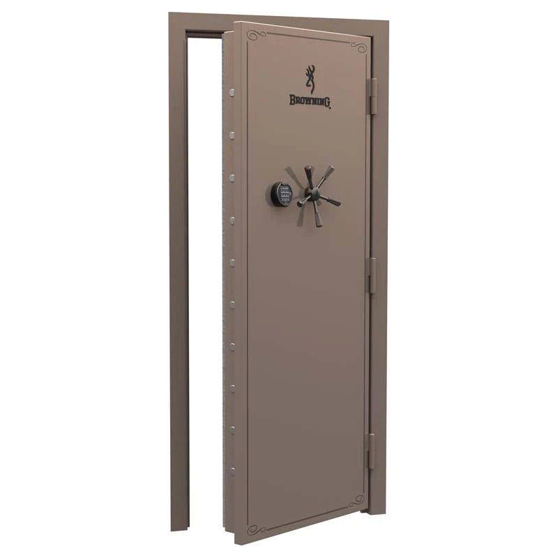 Browning Standard Out-Swing Vault Door showing sturdy steel construction and secure locking mechanism.