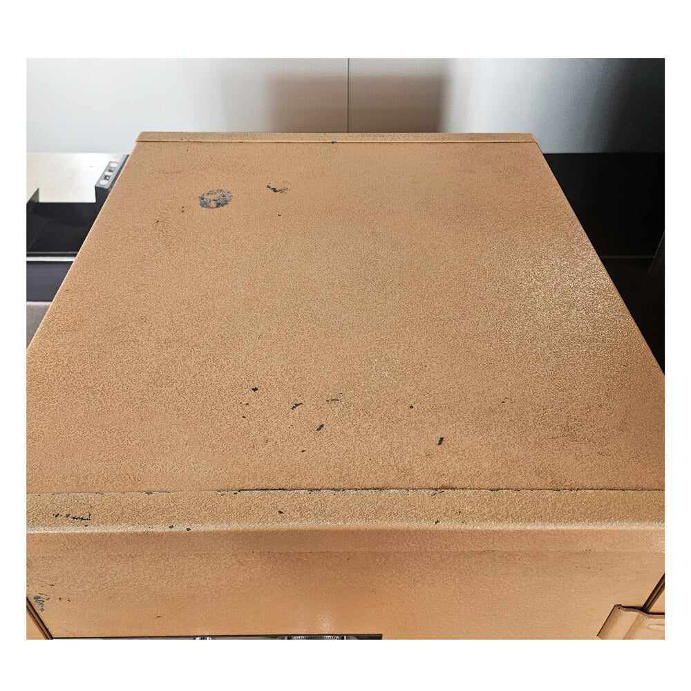 Used Vintage Orange York 2 Fire Safe - Dean Safe