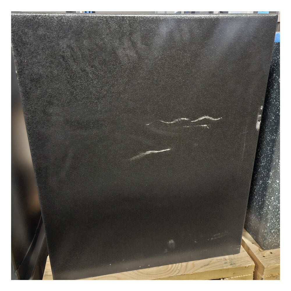 Used Dean Safe AMSEC BF2116 fire-rated burglary safe with black exterior and secure locking mechanism.
