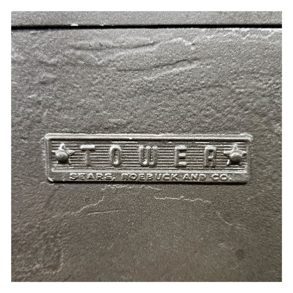 Used Tower Deluxe Metal Safe - Teal/Metallic Finish - Dean Safe