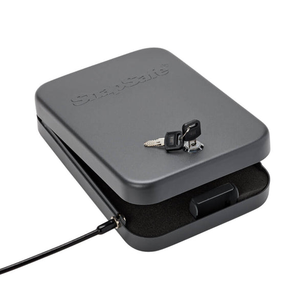 SnapSafe Lock Box X-Large with Key Lock | Portable Pistol Security