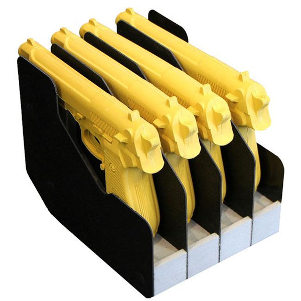 BOOSTEADY Pistol Rack Handgun Rack Pistol Holder For Gun Safe Gun Cabinet Storage, Pistol Organizer Accessories, 6 Gun Holders Fit Most Pistols, Stong Steel Construction, High-Density Foam Padding