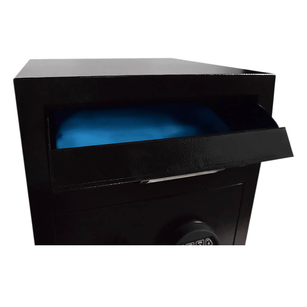 Stealth DS1614 drop safe mini depository vault with secure locking mechanism and compact design for cash and valuables.