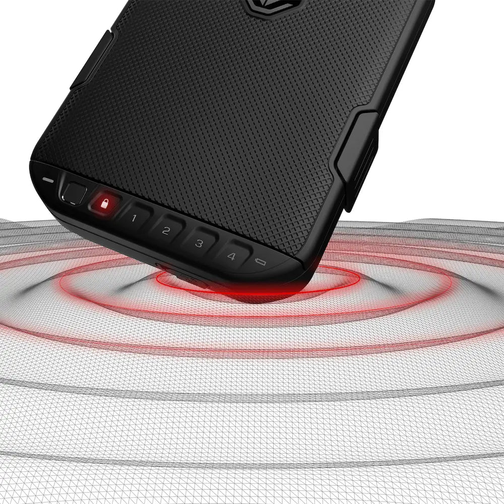 Vaultek LifePod 10 biometric rugged portable safe with weather-resistant lock box, impact-resistant design for secure storage.