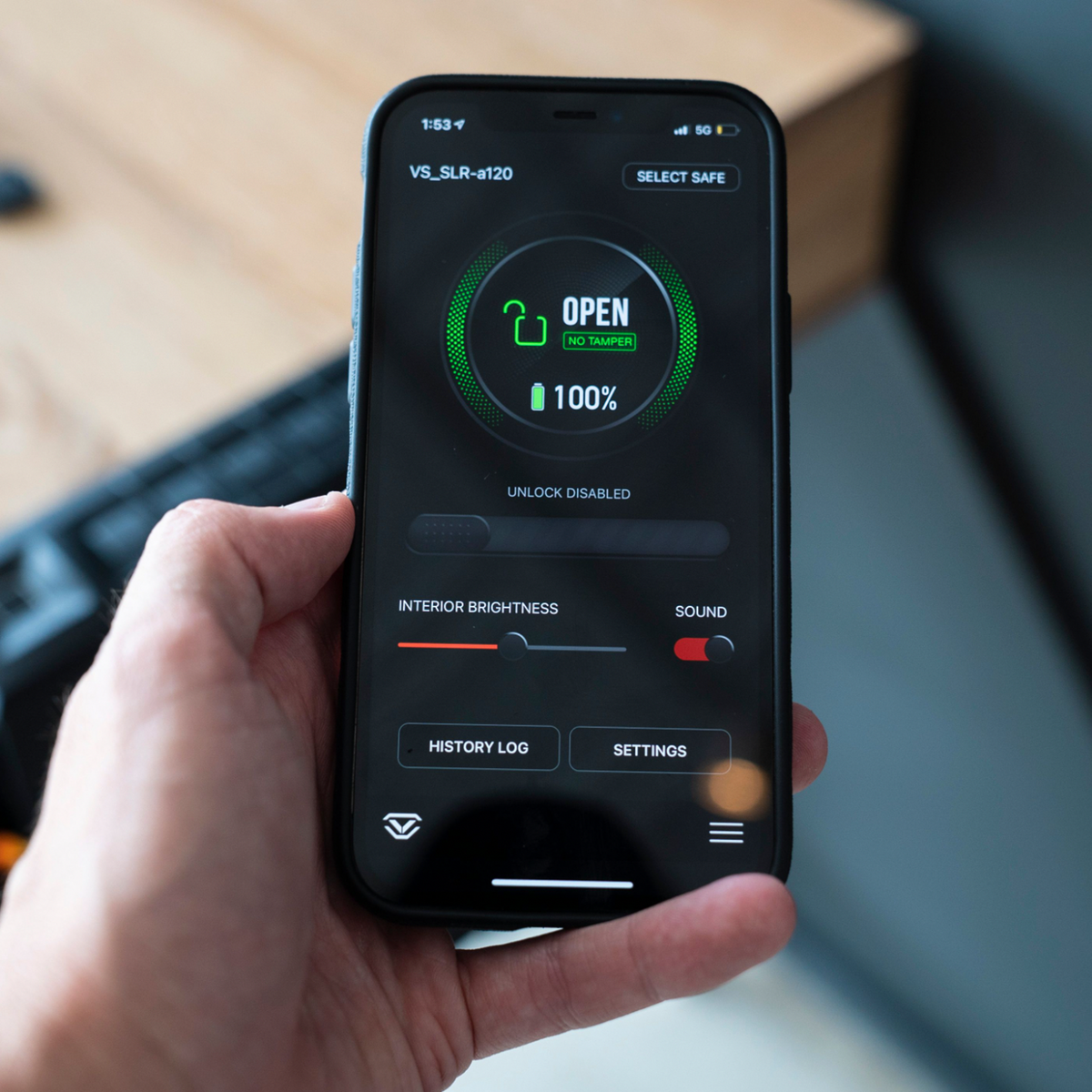 Vaultek Slider Series SR20i Bluetooth Biometric Handgun Safe - Dean Safe 