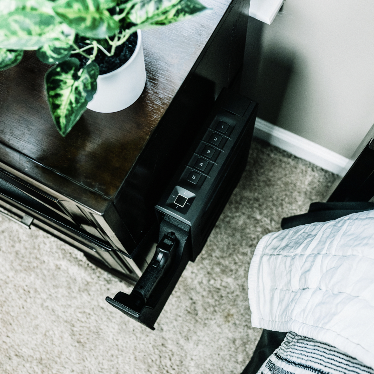 Vaultek Slider Series SR20i Bluetooth Biometric Handgun Safe - Dean Safe 