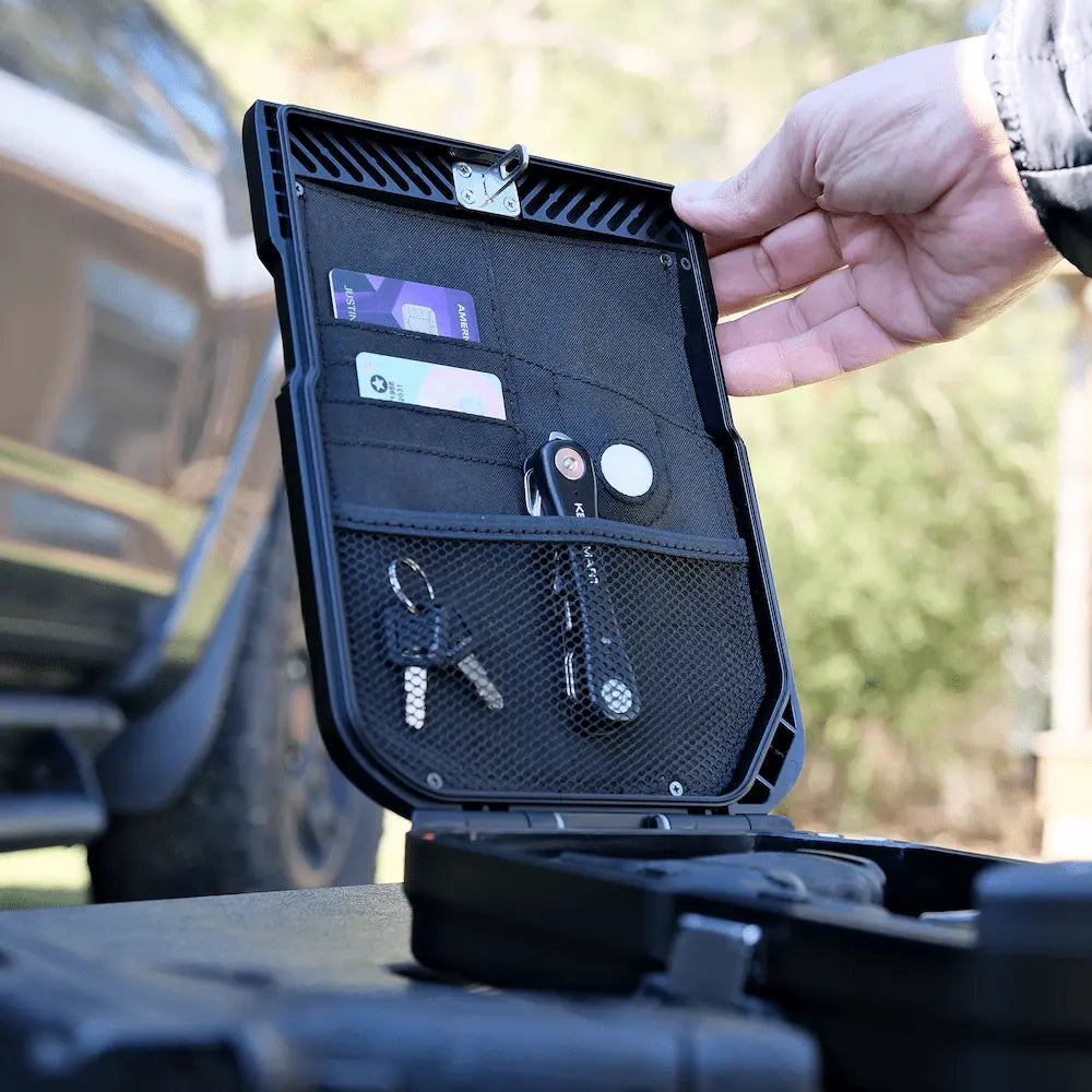 Vaultek LifePod 10 biometric rugged weather-resistant anti-theft lock box for secure portable storage.