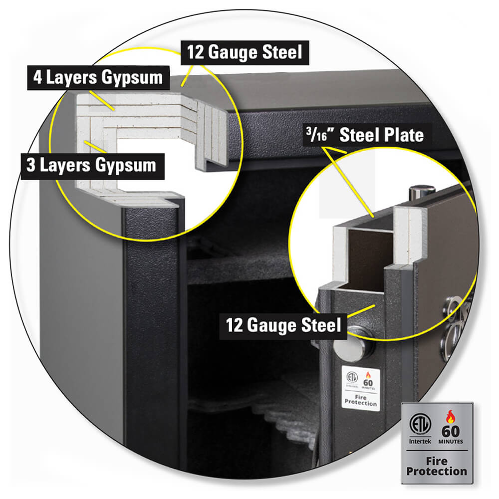 AMSEC SF6030E5 American Security SF Gun Safe - Dean Safe