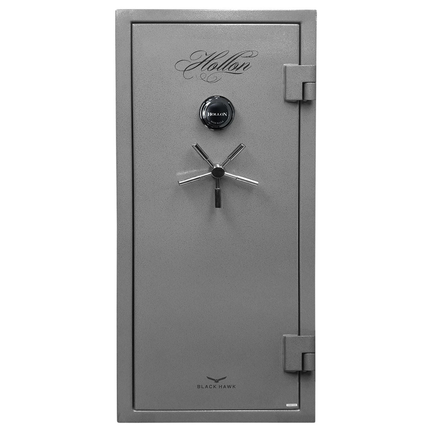 Hollon BHS-16 Black Hawk gun safe with black exterior, digital keypad, and secure locking mechanism for firearm storage.