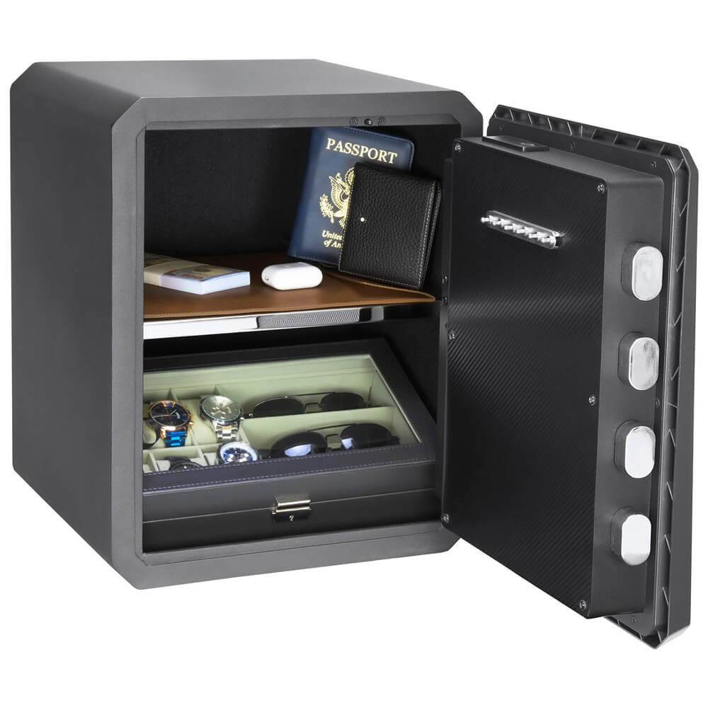 Barska AX13936 Obsidian 9-User Touchscreen Biometric Keypad Security Safe - Dean Safe 