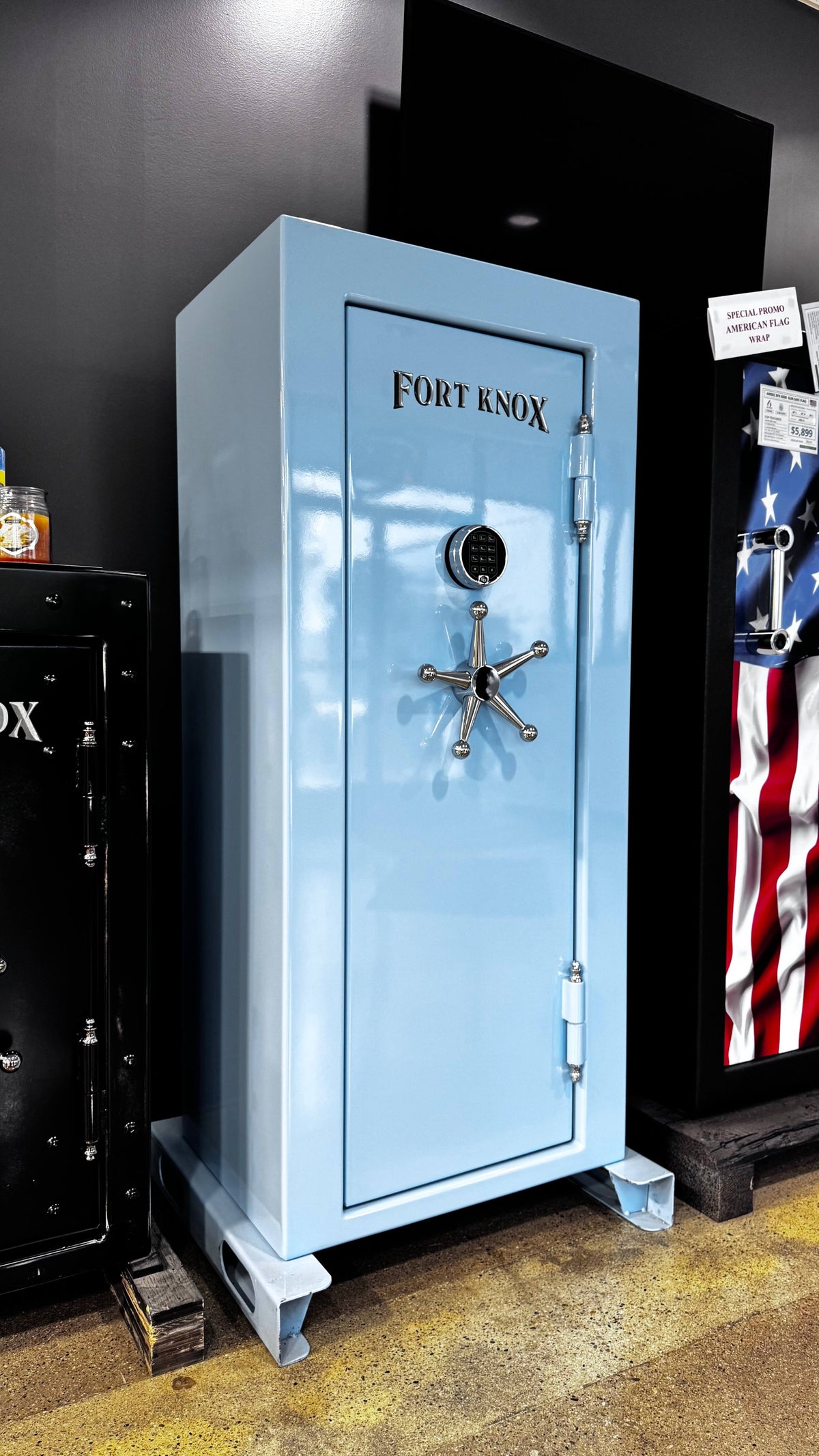 Fort Knox Maverick 6026 Sky Blue Gloss Gun Safe