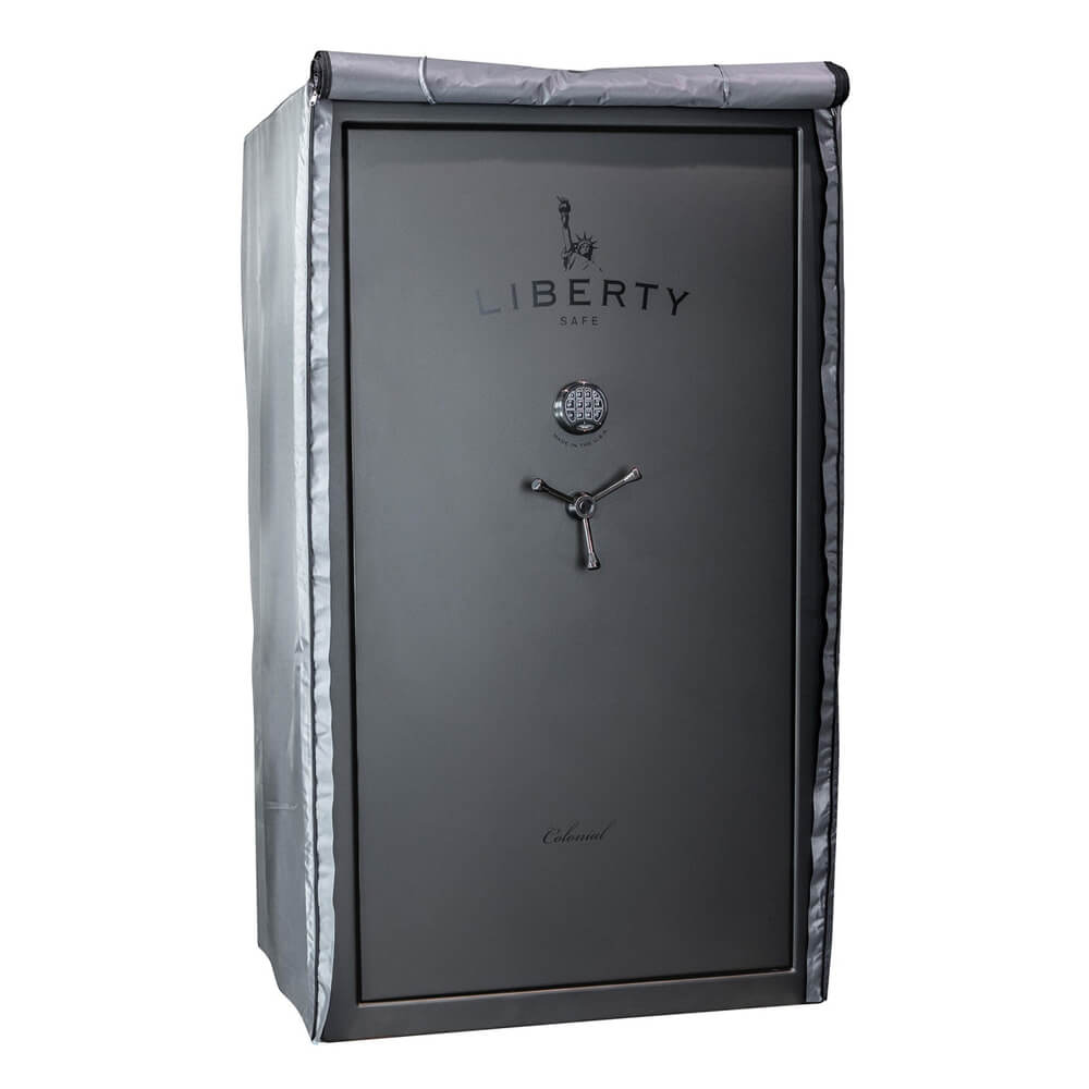 Liberty Gun Safe Cover Size: 40 Charcoal Gray Full Concealment - Dean Safe 