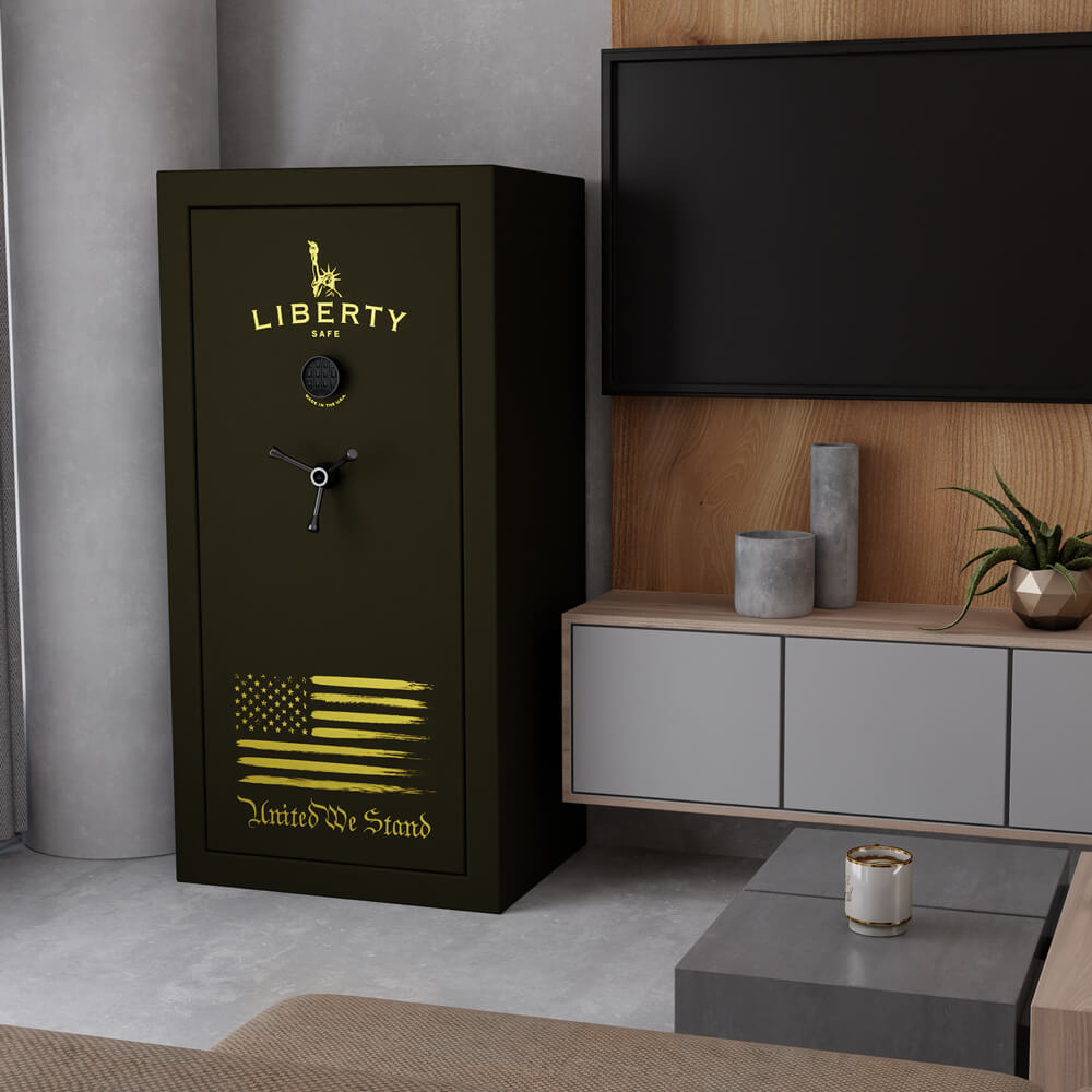Liberty USA 30 Olive Drab “United We Stand” Gun Safe - Dean Safe