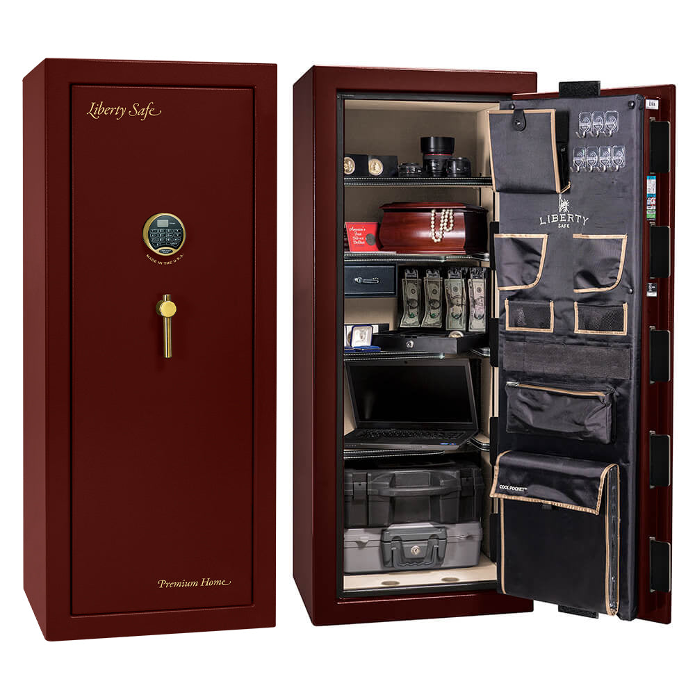 Liberty Premium 17 LP17 Burgundy Marble Home Safe - Dean Safe