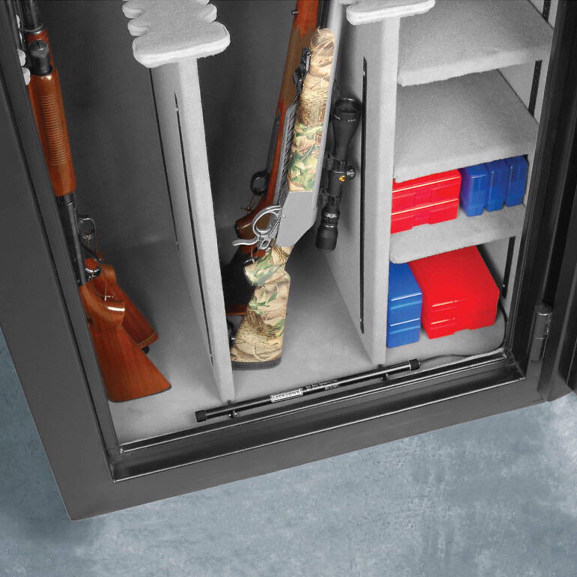 Lockdown 12-inch dehumidifier rod installed inside a gun safe