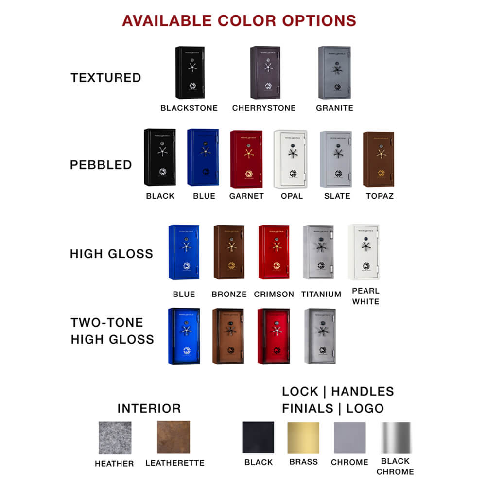 Rhino Lightning LX7253 gun safe by Rhino Safe with multiple color options, featuring a secure lock and compact design.