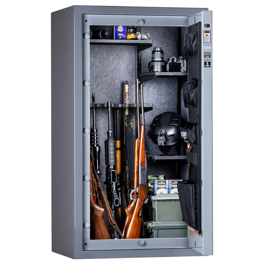 Rhino Safe Kodiak KGXR5933 gun safe with digital lock and sturdy steel construction, shown in a neutral setting.