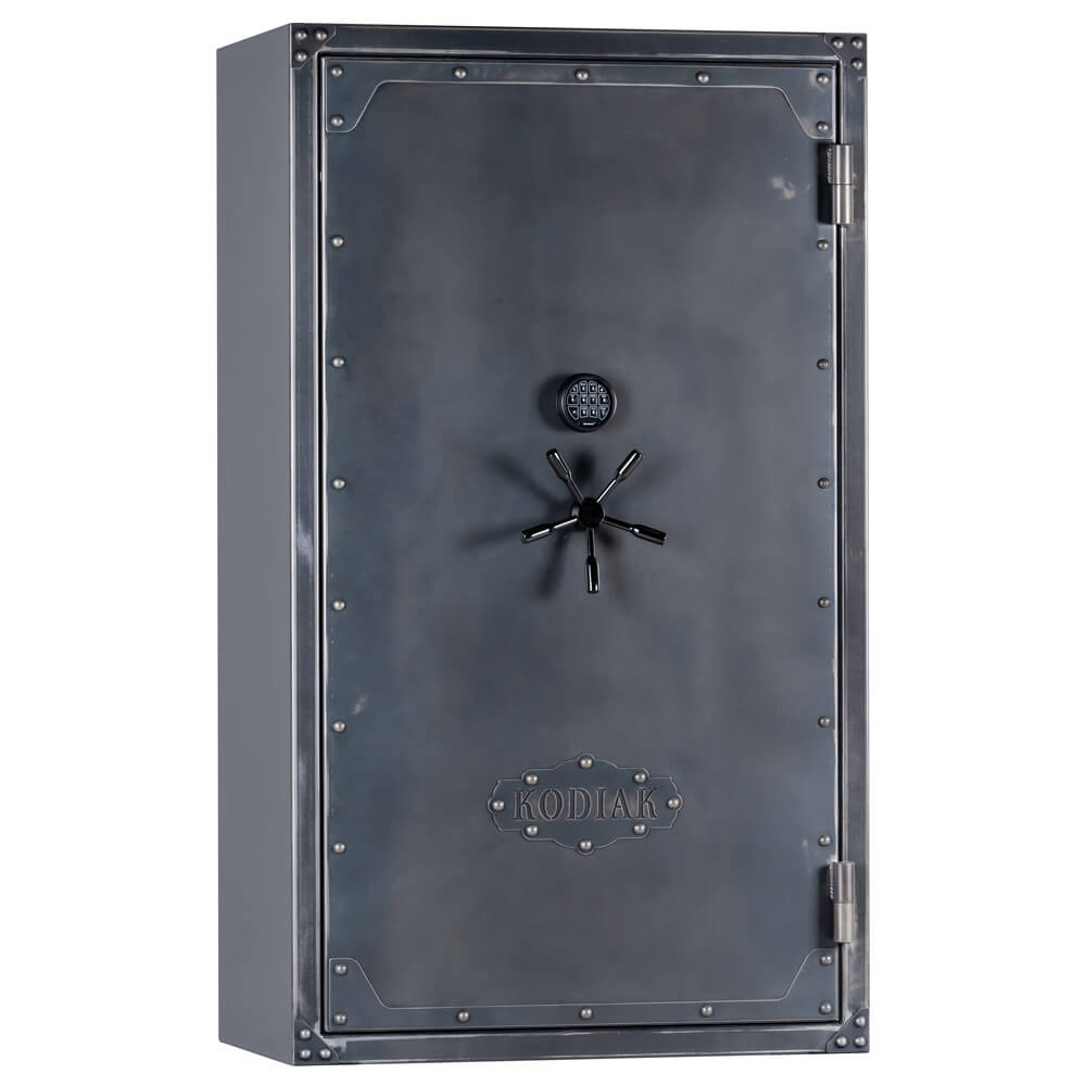Rhino Kodiak KSXR7141 gun safe with secure locking system, black exterior, and digital keypad for firearm storage security.