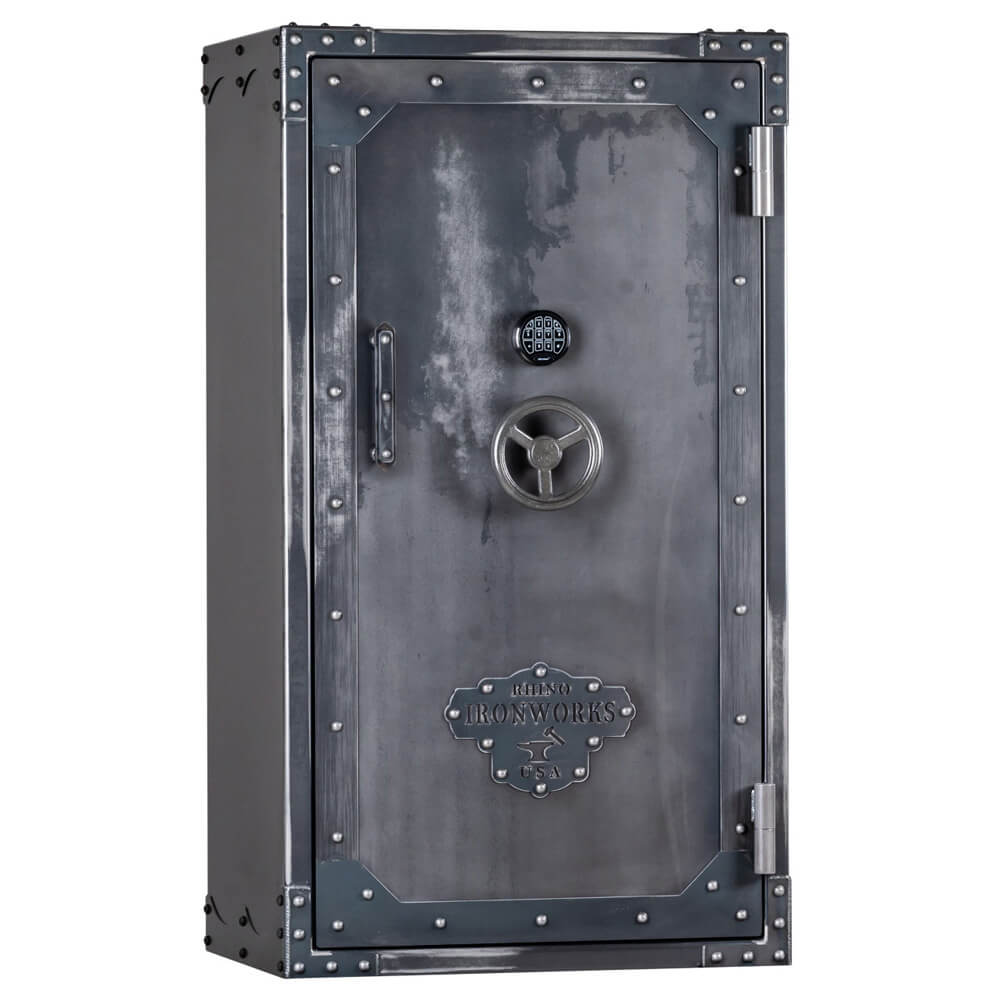 Rhino Lightning LIX6636 gun safe by Rhino Safe with sturdy exterior and secure locking mechanism for firearm storage.