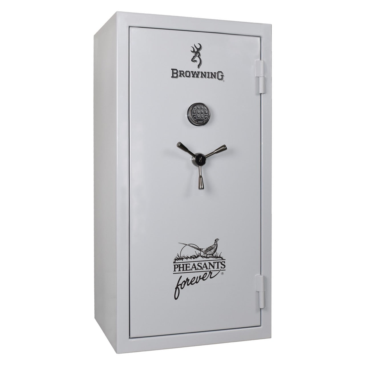 Browning Sporter 33 Pheasants Forever Upland Edition gun safe exterior with secure lock and durable steel construction.