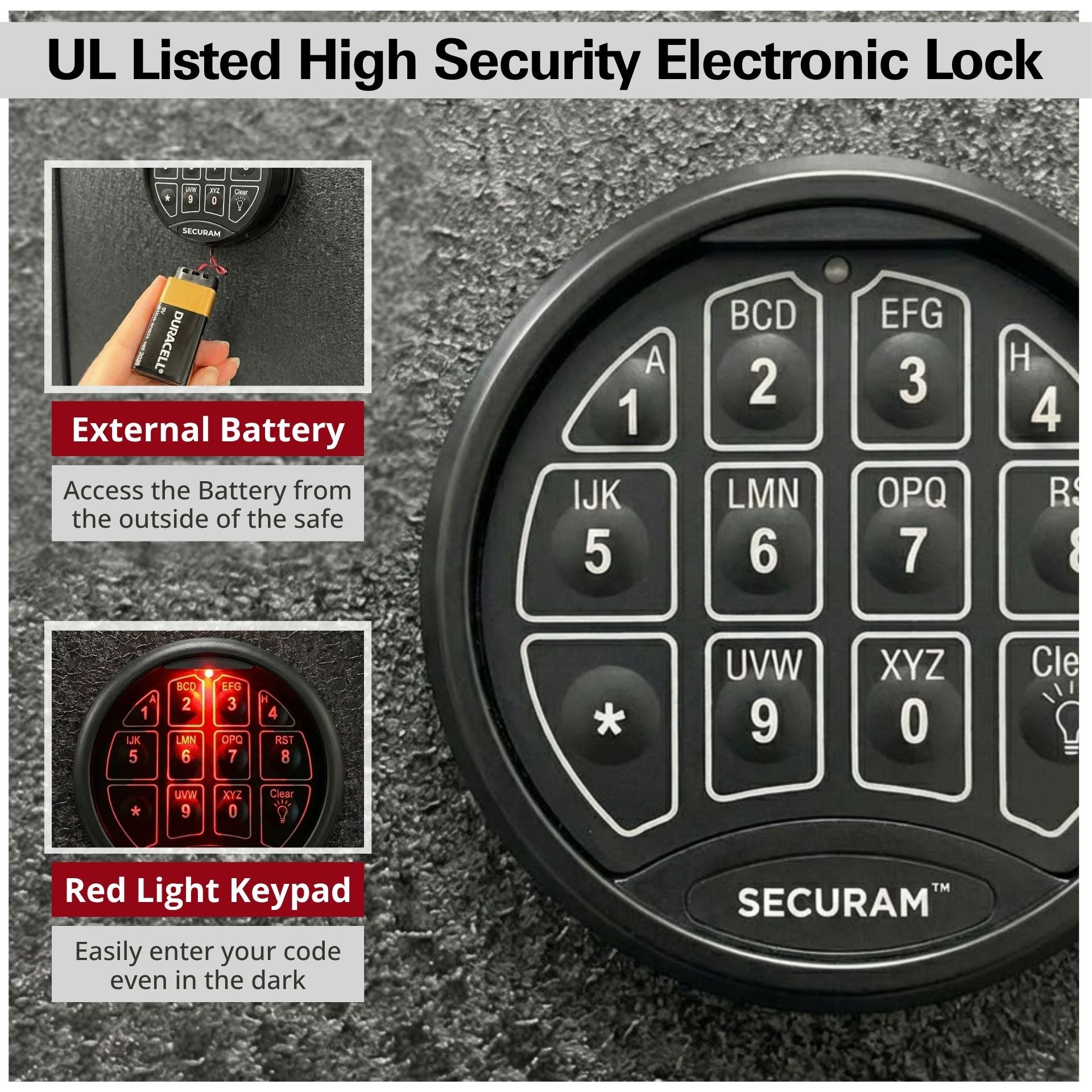 Stealth Essential Gun Safe EGS28 Flag Safe