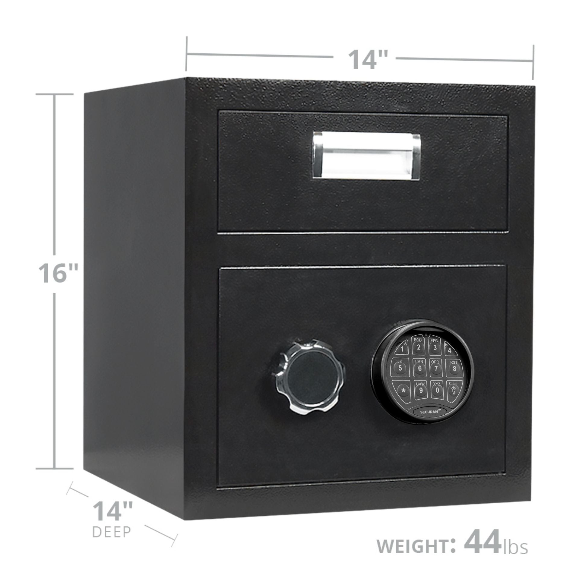 Stealth DS1614 Drop Safe Mini Depository Vault with secure drop slot and durable steel construction for cash and valuables.
