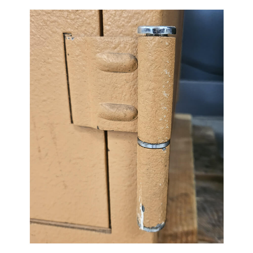 Used Vintage Orange York 2 Fire Safe - Dean Safe 