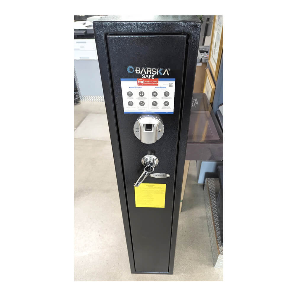 Used Barska AX11652 Tall Biometric Rifle Safe - Dean Safe