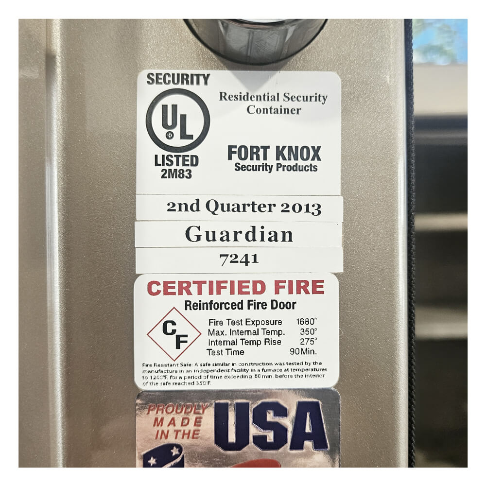 Fort Knox Guardian 7241 Gun Safe - Dean Safe 