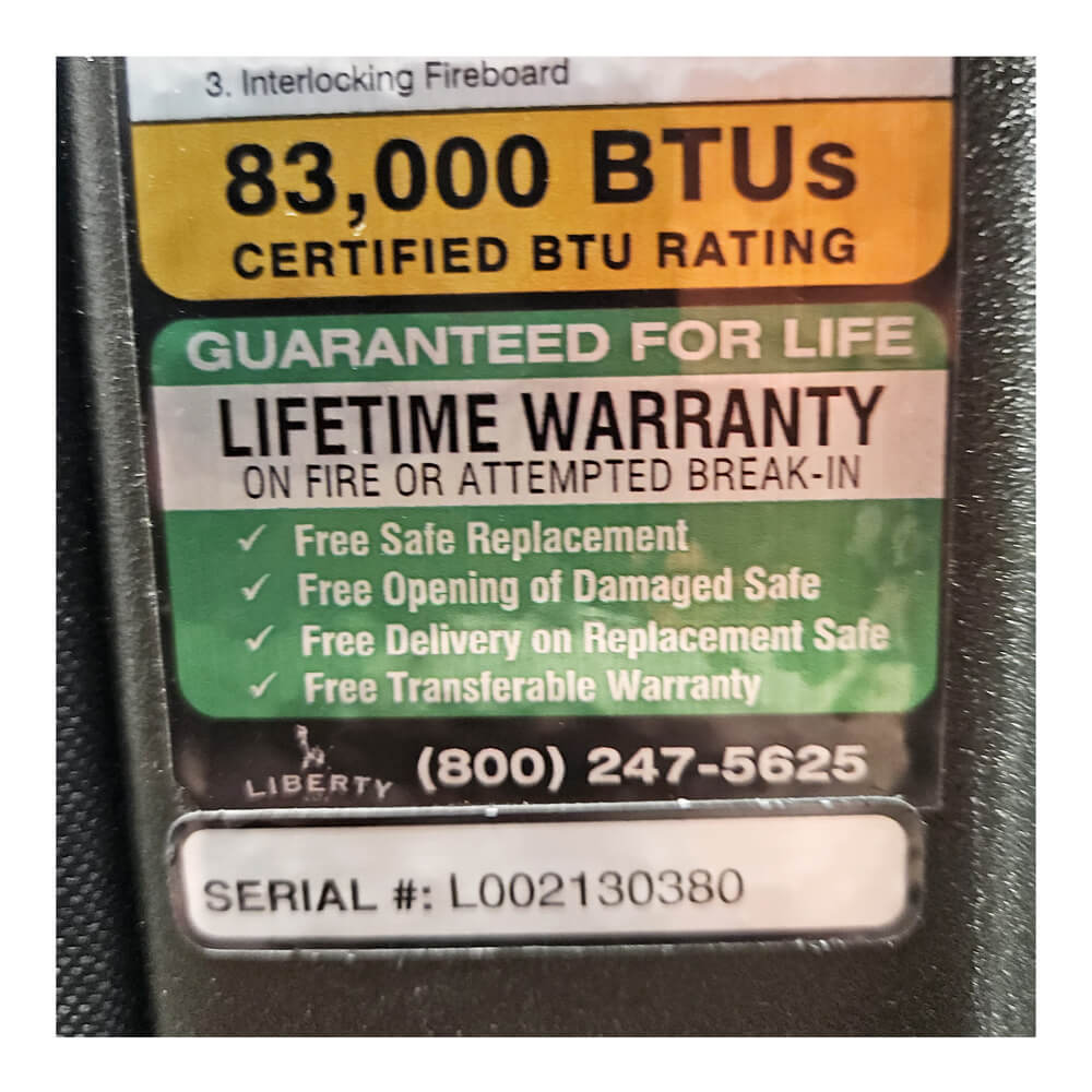 Used Liberty Gun Safe Colonial 23 CO23 with Minor Scratches - Dean Safe 