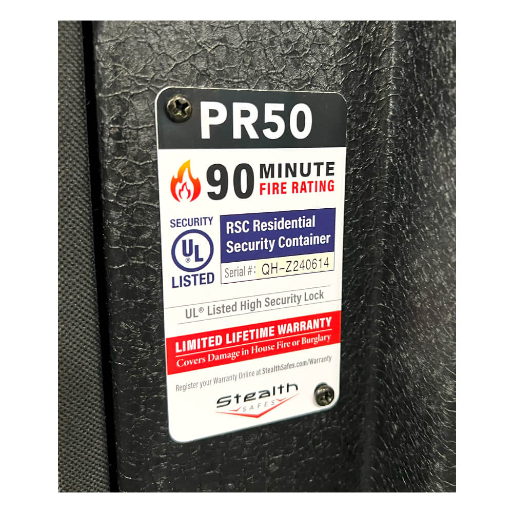 Stealth PR50 Premier Gun Safe - Affected Fire Rating - Dean Safe