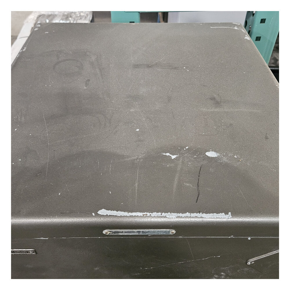 Used Tower Deluxe Metal Safe - Teal/Metallic Finish - Dean Safe 