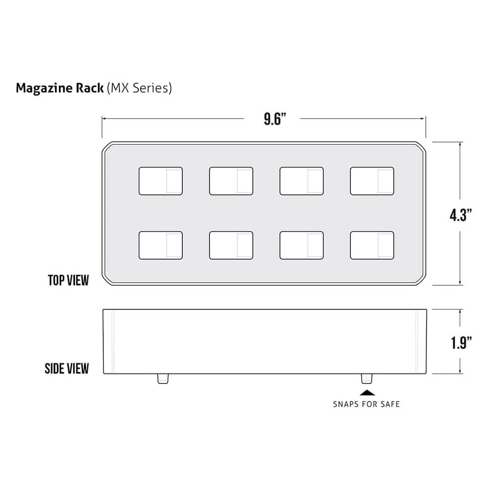 Vaultek 8-Slot Modular Magazine Storage MR-8 - Dean Safe 