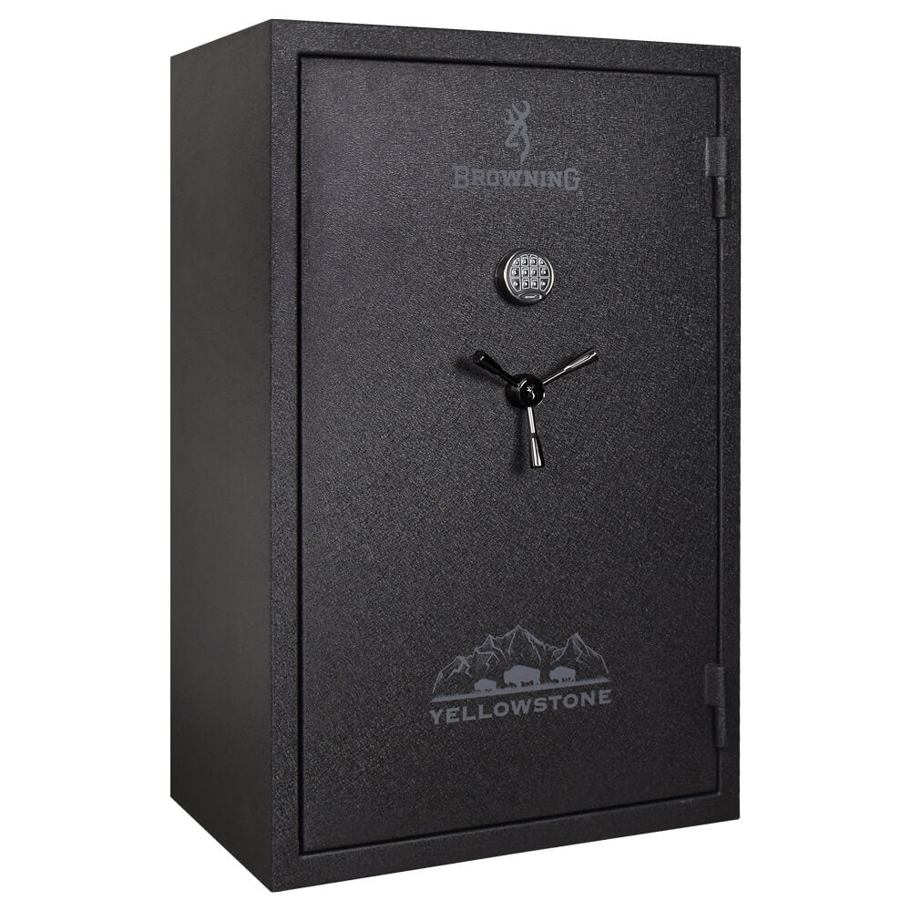 Browning Yellowstone YS40 gun safe exterior with sturdy steel construction and secure locking mechanism.