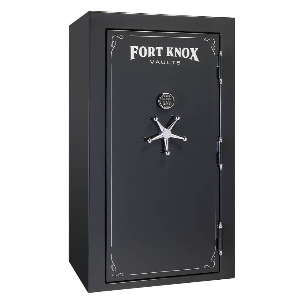 Fort Knox Executive 6637 gun safe with secure locking mechanism and steel construction for firearm storage.