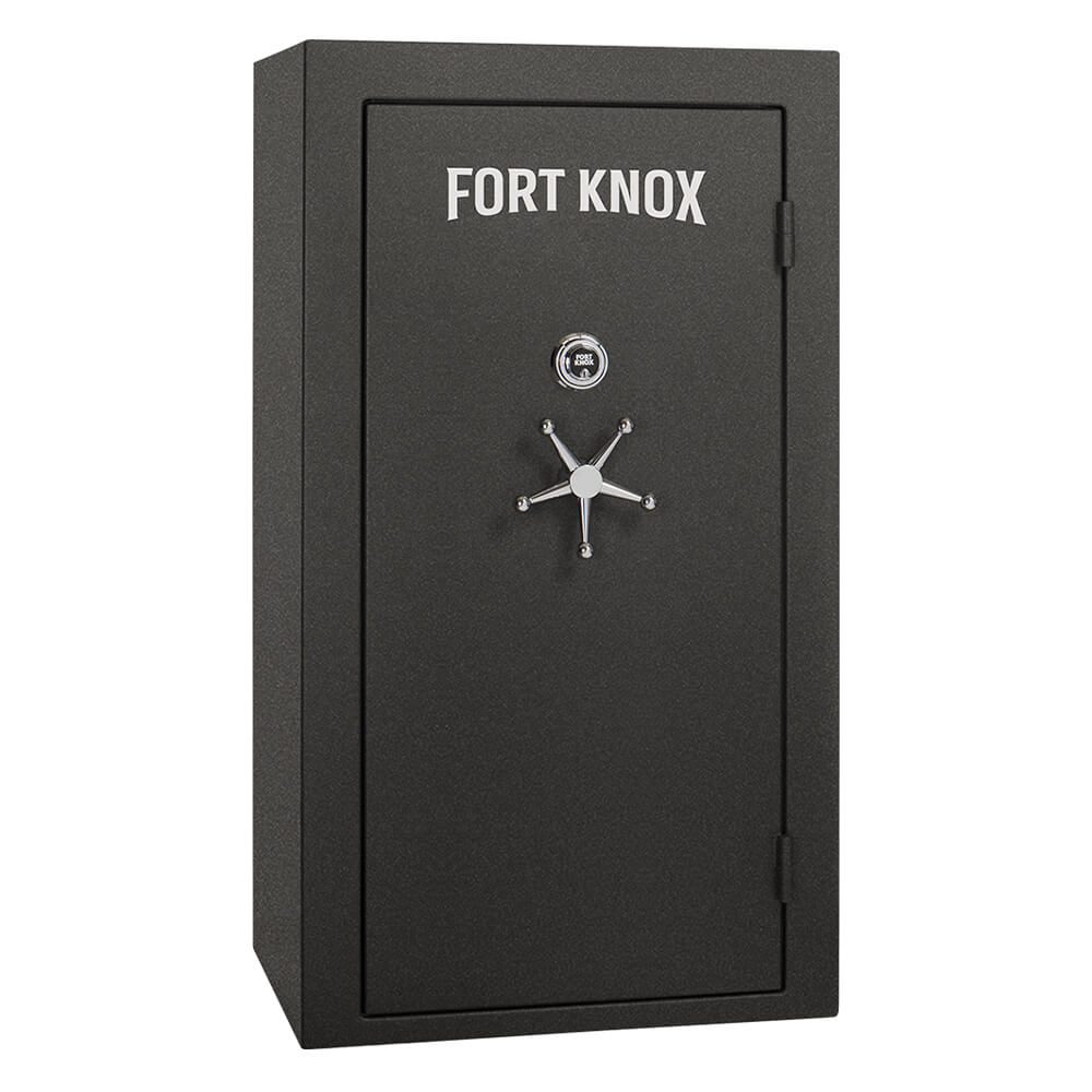Fort Knox Maverick 7241 gun safe with black exterior, digital keypad lock, and sturdy steel construction.