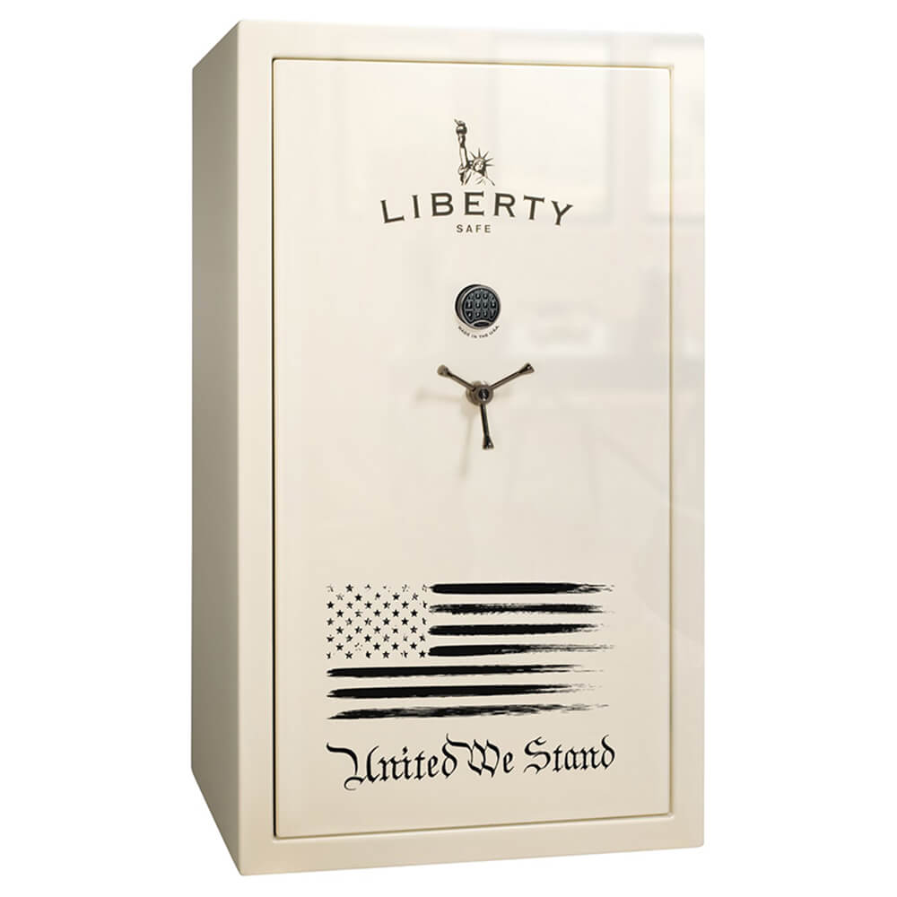 Liberty Colonial 50 White Gloss Flag Safe - Dean Safe 