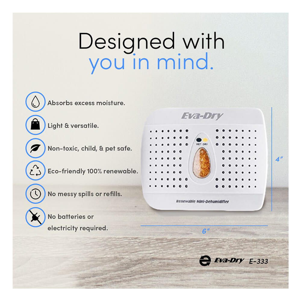 Eva-Dry Renewable Wireless Dehumidifier E-333 - Dean Safe 