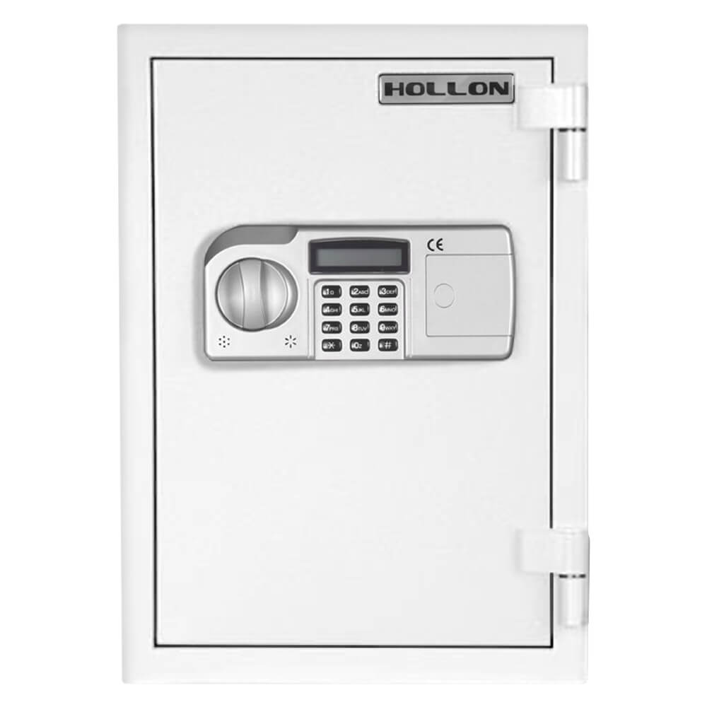 The Front of a Hollon HS-500E Home & Office Fire Safe, part of the Dean Safe home safe collection