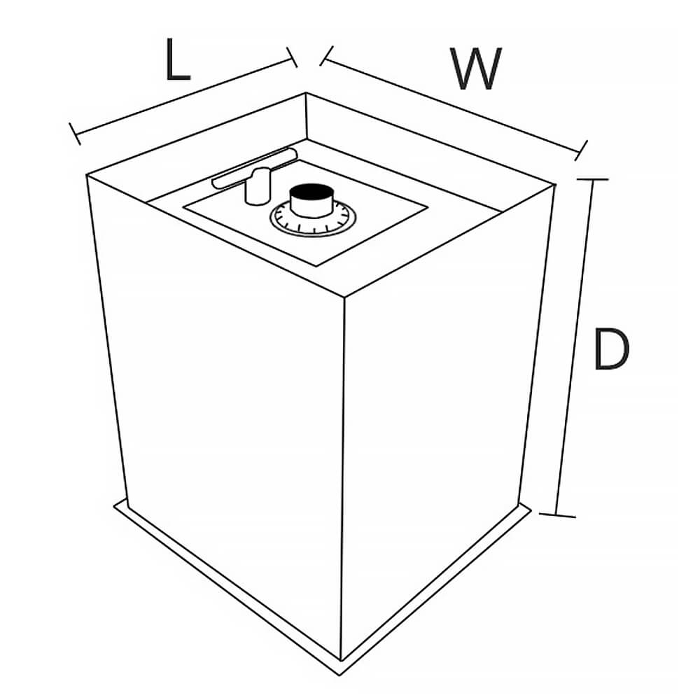 Hollon B2500 Floor Safe B Rated - Dean Safe 