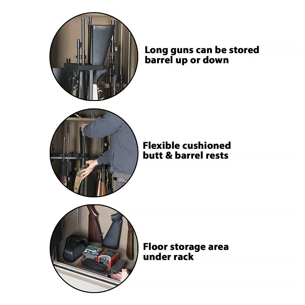 Rhino Safe Kodiak KSXR7141 gun safe with black exterior and digital lock, designed for secure firearm storage.