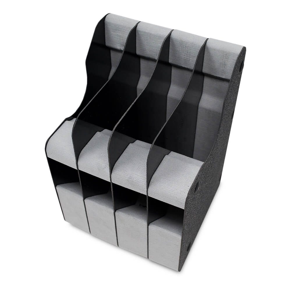 Stealth 4 Slot Handgun Rack With Mag Storage - Dean Safe 