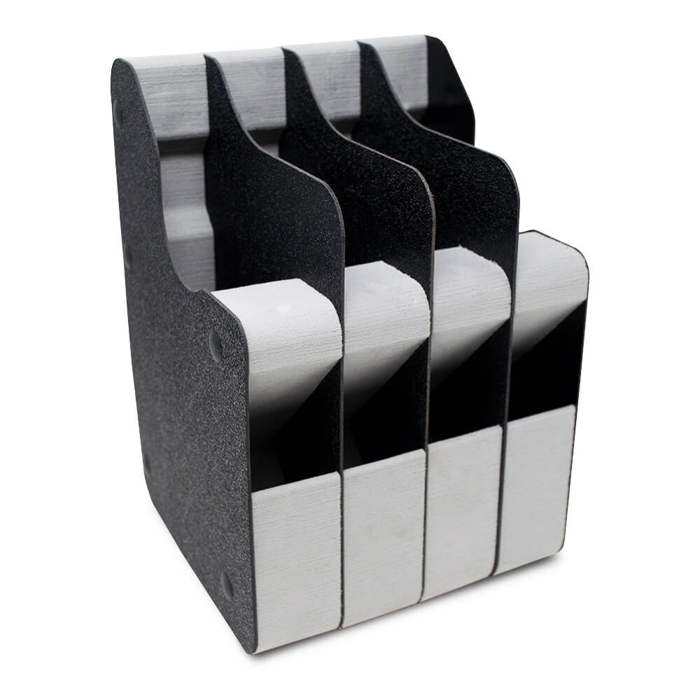 Stealth 4 Slot Handgun Rack With Mag Storage - Dean Safe 