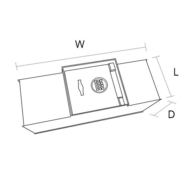 AMSEC B5800 American Security Floor Safe Super Brute - Dean Safe 
