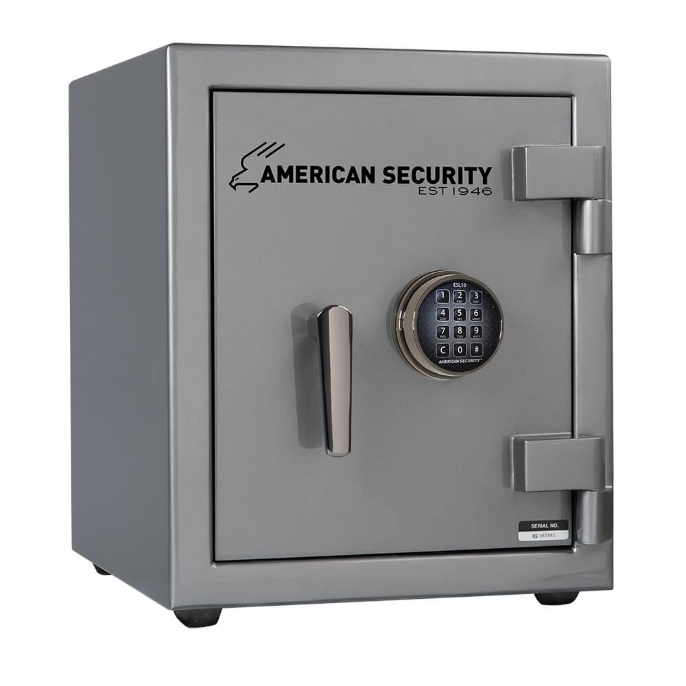 American Security BF1512 home safe with fire and burglary protection, sturdy steel construction, and secure locking mechanism.